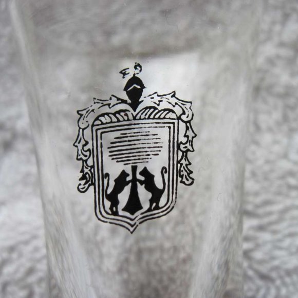 Tequila Cuervo Printed Crest Symbol Small Clear Shot Glass Jose Drink Mexico - Picture 5 of 6